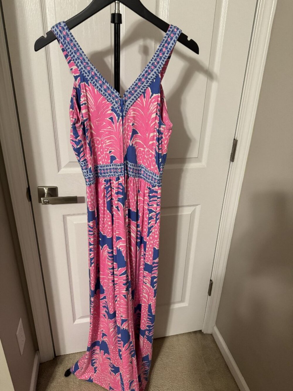 Lilly Pulitzer Taryn Maxi Dress in Blue Haven Little Flamenco